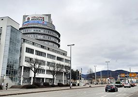 New Banner on Building at Speyerer Straße in Heidelberg